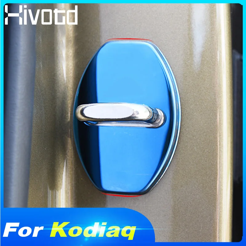 Hivotd For skoda kodiaq 2017 2018 2019 Car Door Lock Decoration Cover Rust-proof Protection Trim Stickers Interior Accessories 
Hivotd For skoda kodiaq 2017 2018 2019 Car Door Lock Decoration Cover Rust-proof Protection Trim Stickers Interior Accessories