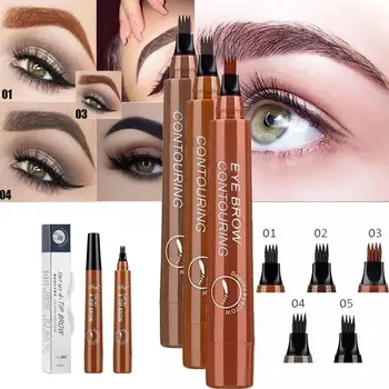 NEW Natural Eyebrow Four-Headed Pencil Waterproof 5-Colors Pencil Brown Gray Anti-sweat Eye Brow Makeup Tools
NEW Natural Eyebrow Four-Headed Pencil Waterproof 5-Colors Pencil Brown Gray Anti-sweat Eye Brow Makeup Tools