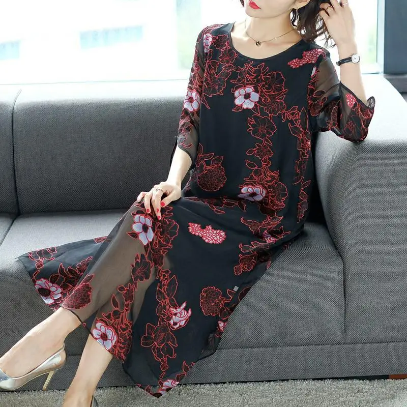 Dress Women's 2018 Summer New Style Medium-length Elegant Jacquard Loose-Fit Commuting Loose-Fit Skirt
Dress Women's 2018 Summer New Style Medium-length Elegant Jacquard Loose-Fit Commuting Loose-Fit Skirt