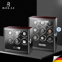 Luxury Wood Watch Box Automatic Watch Winder Safe Box with Mabuchi Motor LCD Touch Screen and Remote Control Mechanical Watches Luxury Wood Watch Box Automatic Watch Winder Safe Box with Mabuchi Motor LCD Touch Screen and Remote Control Mechanical Watches