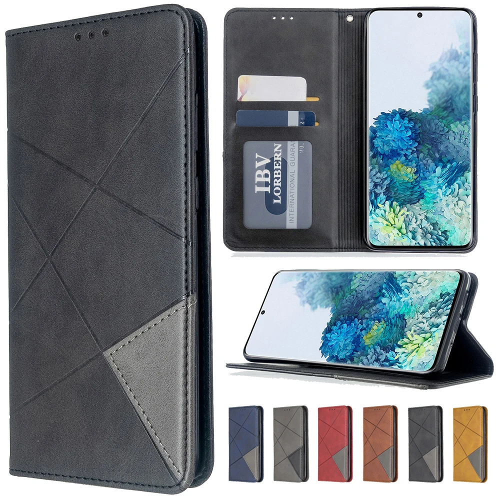 

2021 Leather Flip Case For Samsung Galaxy S21/S20 Ultra S10/S9 Plus S10E S21/S20 FE Note 20 Ultra 10 Pro Wallet Phone Case Cover