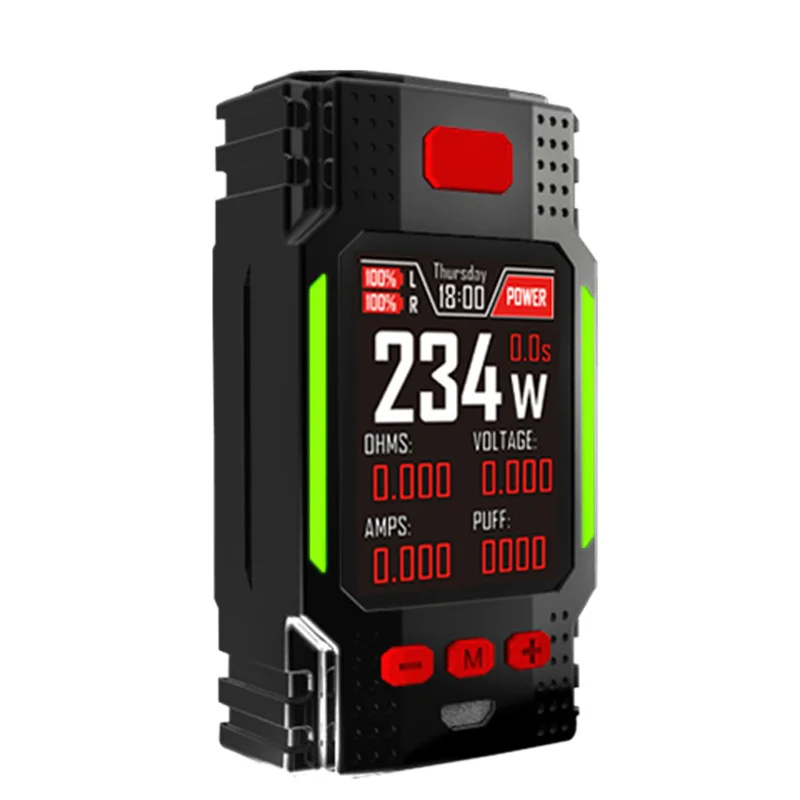 Hugo Vapor Electronic Cigarette Ranger Gt234 Tc Box Mod 234W 2.0 Inch Ips Screen Temperature Control Upgradeable Firmware for Hu
Hugo Vapor Electronic Cigarette Ranger Gt234 Tc Box Mod 234W 2.0 Inch Ips Screen Temperature Control Upgradeable Firmware for Hu
