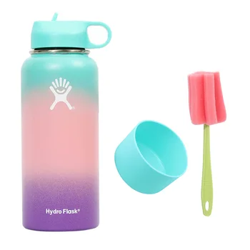 Color Hydro Flask Water Bottle Vacuum Insulated Stainless Steel Candy Large Capacity 18OZ 32OZ Water Bottle + cup set + brush
Color Hydro Flask Water Bottle Vacuum Insulated Stainless Steel Candy Large Capacity 18OZ 32OZ Water Bottle + cup set + brush