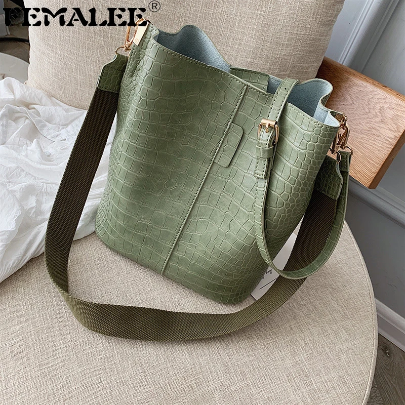 2019 Hot Stone Pattern Women PU Leather Ladies Wide Strap Casual Solid Shoulder Crossbody Bag Feamle Shopping Travel Bucket Bags
2019 Hot Stone Pattern Women PU Leather Ladies Wide Strap Casual Solid Shoulder Crossbody Bag Feamle Shopping Travel Bucket Bags