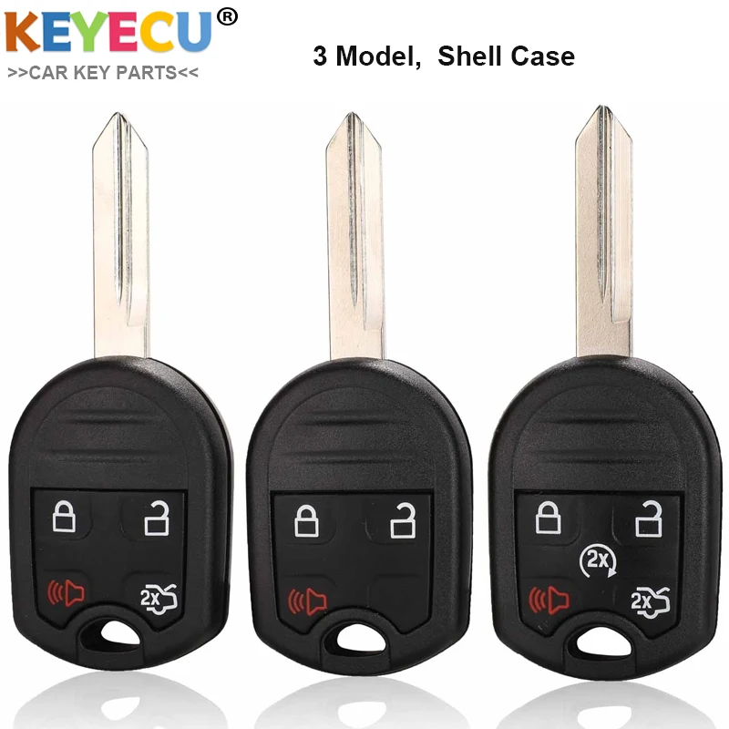 KEYECU 3 / 4 5 кнопки дистанционного ключа оболочки крышки для Ford край Ranger Explorer Windstar