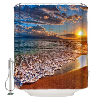 Beach Dusk Sunset Clouds Waves Bathroom Shower Curtain Home Decoration Bathroom Accessories Shower Curtain 
Beach Dusk Sunset Clouds Waves Bathroom Shower Curtain Home Decoration Bathroom Accessories Shower Curtain