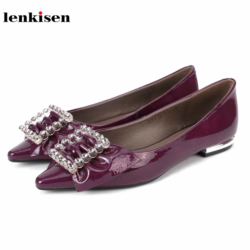 Lenkisen genuine leather crystal bowtie fashion pointed toe metal low heels slip on beauty lady dating autumn women pumps L26
Lenkisen genuine leather crystal bowtie fashion pointed toe metal low heels slip on beauty lady dating autumn women pumps L26