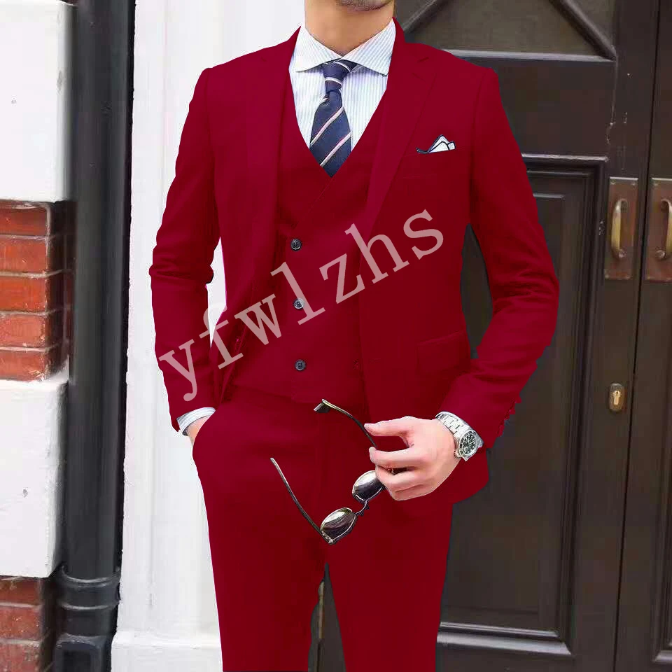 New Arrival Two Buttons Groomsmen Notch Lapel Groom Tuxedos Men Suits Wedding/Prom Best Man Blazer ( Jacket+Pants+Vest+Tie) B23
New Arrival Two Buttons Groomsmen Notch Lapel Groom Tuxedos Men Suits Wedding/Prom Best Man Blazer ( Jacket+Pants+Vest+Tie) B23