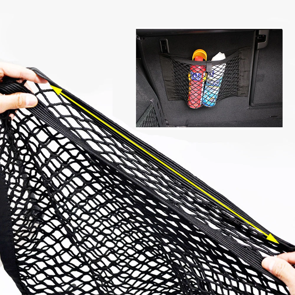 Car Trunk Organizer Back Rear Seat Storage Bag Mesh Trunk Elastic String Net Pocker Goods Magic Sticker Stowing Car Accessories
Car Trunk Organizer Back Rear Seat Storage Bag Mesh Trunk Elastic String Net Pocker Goods Magic Sticker Stowing Car Accessories