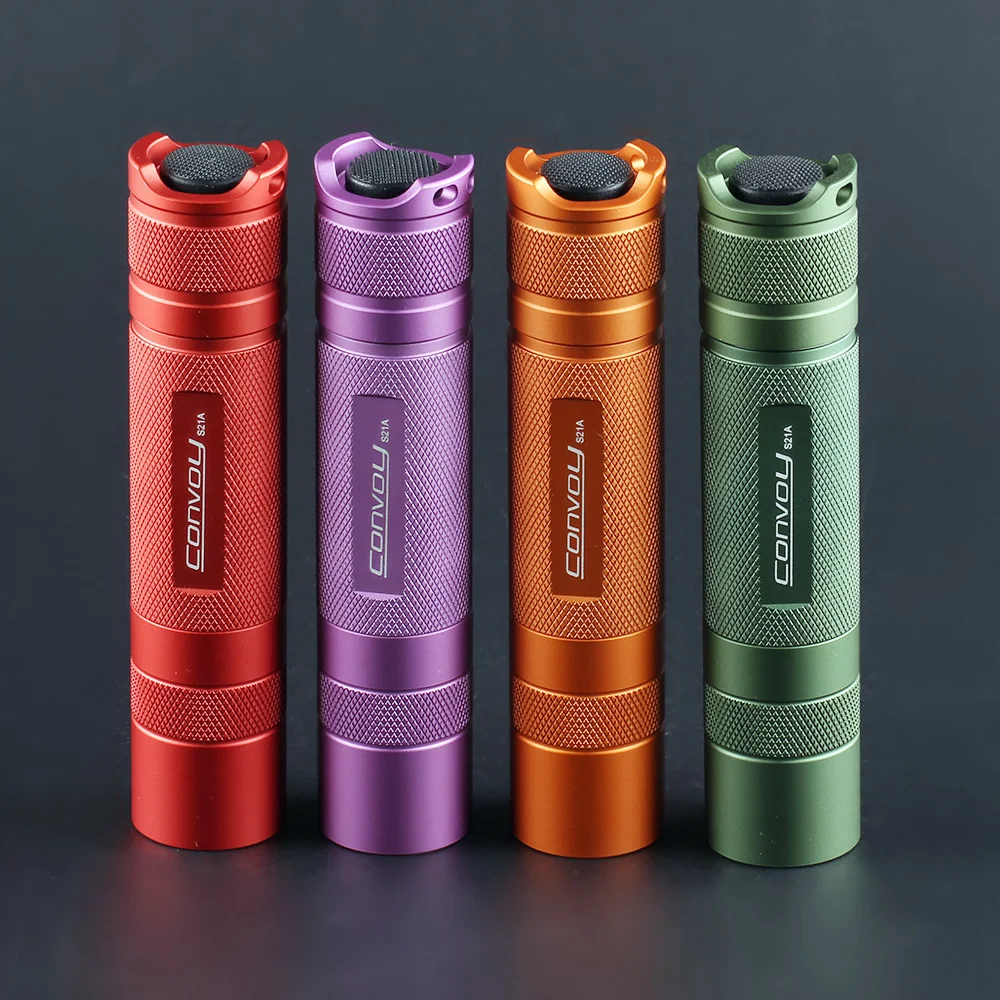 Flashlight Torch Convoy S21A with KW CSLPM1.TG LED Inside S2+ Plus 21700 Version Flash Light Camping Fishing Work Lantern
Flashlight Torch Convoy S21A with KW CSLPM1.TG LED Inside S2+ Plus 21700 Version Flash Light Camping Fishing Work Lantern