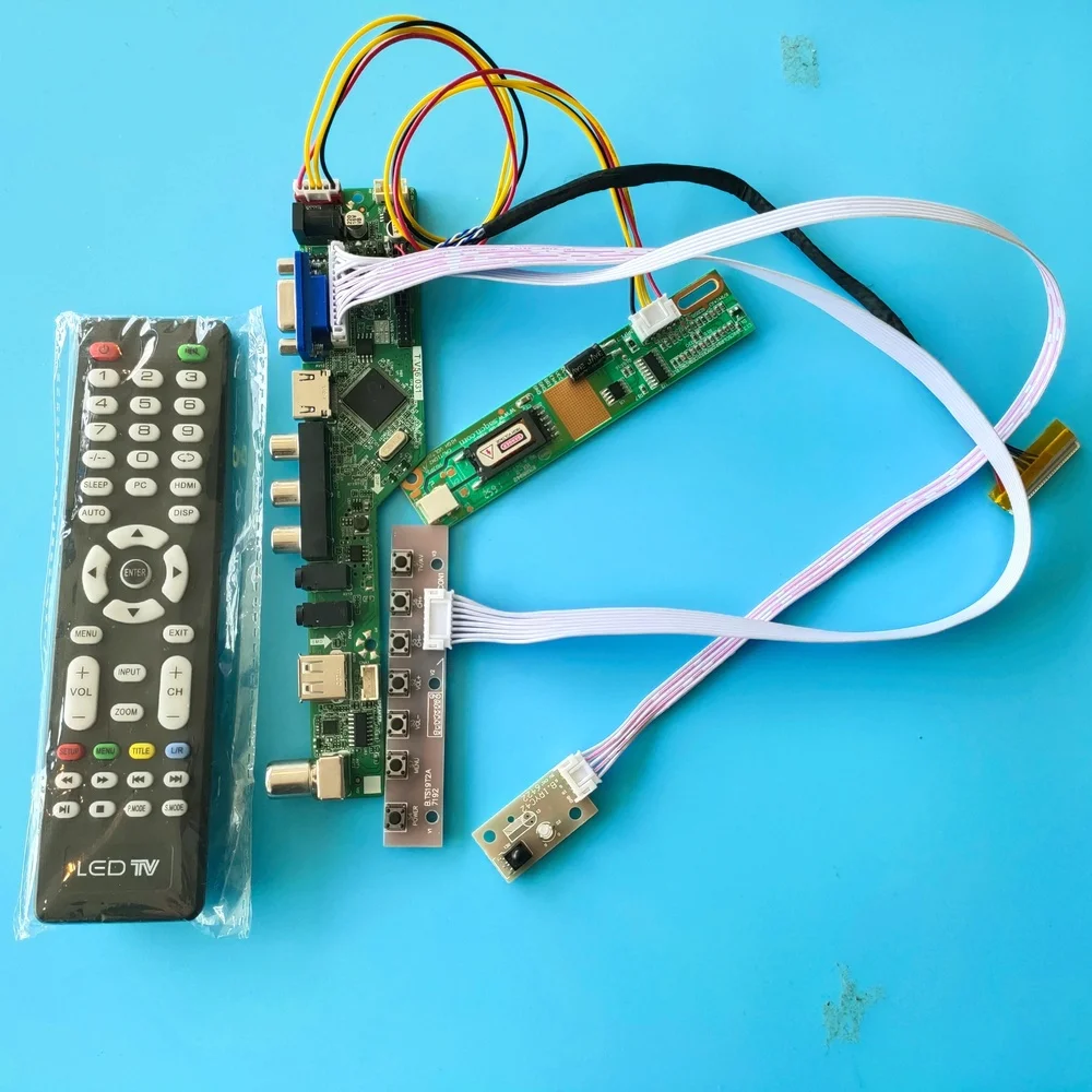 Для LP154WX4 1280X800 15 4 "контроллер драйвер платы ТВ VGA ЖК-дисплей светодиодный Аудио AV