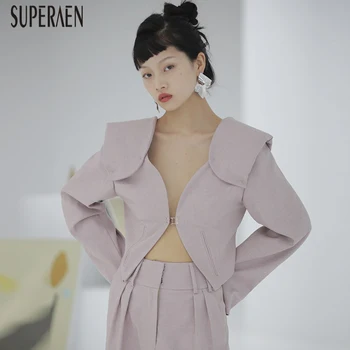 SuperAen Europe Fashion Women Suit Jackets Solid Color Wild Cotton Ladies Jackets Spring New 2020 Long Sleeve Women Clothing
SuperAen Europe Fashion Women Suit Jackets Solid Color Wild Cotton Ladies Jackets Spring New 2020 Long Sleeve Women Clothing