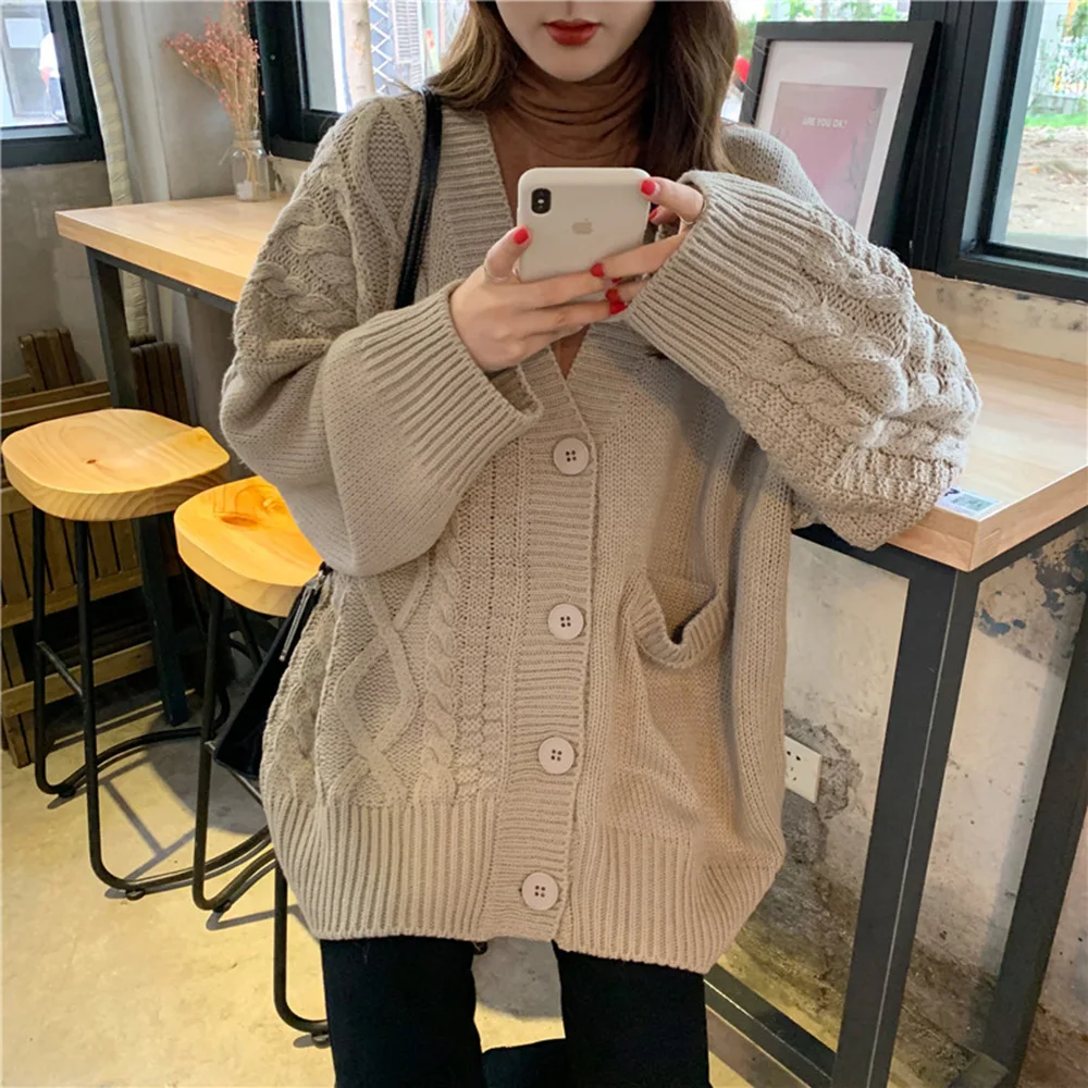 Bohoartist Fall Students Korean & Japanese Style Cardigans Solid Color Loose Oversize Long Knit Sweater Cardigans
Bohoartist Fall Students Korean & Japanese Style Cardigans Solid Color Loose Oversize Long Knit Sweater Cardigans
