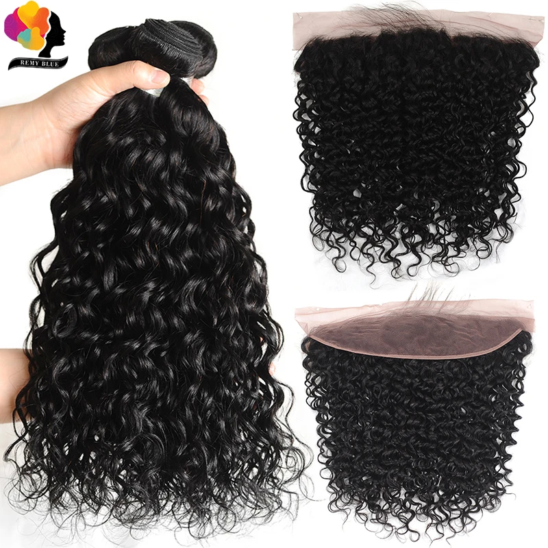 Remyblue Brazilian Hair Weave Bundles with Frontal Water Wave Bundle with 13*4 Lace Frontal Remy Human Hair Bundles with Closure
Remyblue Brazilian Hair Weave Bundles with Frontal Water Wave Bundle with 13*4 Lace Frontal Remy Human Hair Bundles with Closure