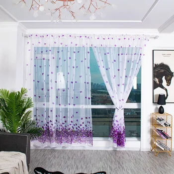 Rod Pocket Living Room Sheer Clear Curtain Window Valance Bedroom Flowers Printed Drapes Blackout Curtains Rideaux Window Tulle
Rod Pocket Living Room Sheer Clear Curtain Window Valance Bedroom Flowers Printed Drapes Blackout Curtains Rideaux Window Tulle
