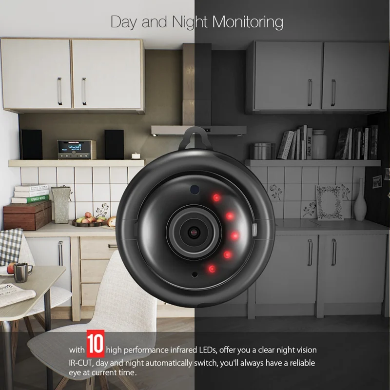 Surveillance Wireless Mini Camera WIFI IP Cloud Storage Camera Security Indoor Night Vision Two-way Audio Motion Detection Alarm
Surveillance Wireless Mini Camera WIFI IP Cloud Storage Camera Security Indoor Night Vision Two-way Audio Motion Detection Alarm