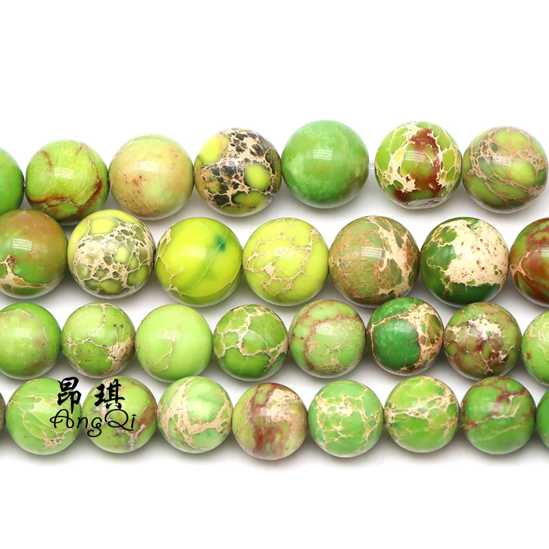 AAA+ Natural Green Sea Sediment Turquoises Imperial Stone Loose Beads For Jewelry Making DIY Bracelet Necklace 4/6/8/10/12mm
AAA+ Natural Green Sea Sediment Turquoises Imperial Stone Loose Beads For Jewelry Making DIY Bracelet Necklace 4/6/8/10/12mm