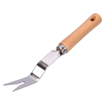Wood Handle Stainless Steel Garden Weeder Hand Weeding Removal Cutter Dandelion Puller Tools Multifunction Weeder Transplant #5
Wood Handle Stainless Steel Garden Weeder Hand Weeding Removal Cutter Dandelion Puller Tools Multifunction Weeder Transplant #5