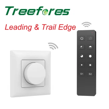 Smart LED Dimmer Switch for Triac Leading Trail Edge Dimmable Power Transformer + 2.4G Remote Controller
Smart LED Dimmer Switch for Triac Leading Trail Edge Dimmable Power Transformer + 2.4G Remote Controller