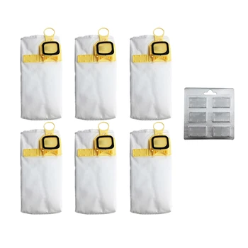 6Pcs Cloth Dust Bags for VORWERK KOBOLD VK140 FP140 VK150 Vacuum Cleaner Parts