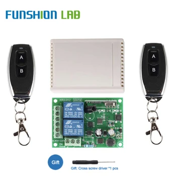 FUNSHION 433Mhz Universal Wireless Remote Control Switch AC 250V 110V 220V 2CH Relay Receiver + 2pcs RF 433 Mhz Remote Controls
FUNSHION 433Mhz Universal Wireless Remote Control Switch AC 250V 110V 220V 2CH Relay Receiver + 2pcs RF 433 Mhz Remote Controls