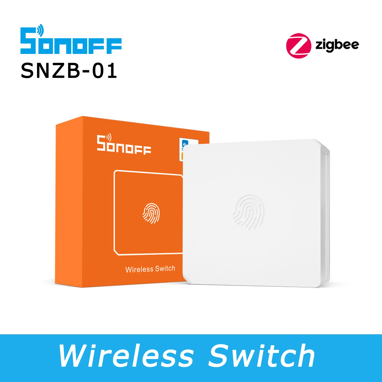 Беспроводной переключатель SONOFF SNZB 01 Zigbee работает с мостом Sonoff Hub eWeLink App умным