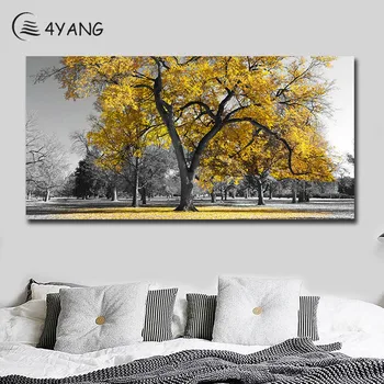 4YANG Autumn Landscape Artwork Painting Canvas Yellow Maple Tree on Rustic Background Modern Wall Art for Home Decoration
4YANG Autumn Landscape Artwork Painting Canvas Yellow Maple Tree on Rustic Background Modern Wall Art for Home Decoration