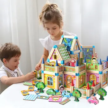 128/268Pcs Blocks for Kids DIY Wooden Castle Building Blocks Toy for Kids Self Assembly Kids Education Toy Building Blocks Set
128/268Pcs Blocks for Kids DIY Wooden Castle Building Blocks Toy for Kids Self Assembly Kids Education Toy Building Blocks Set