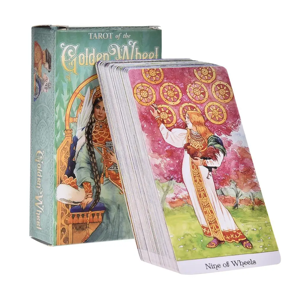 Table Game 78 Tarot Of The Golden Wheel Tarot Cards Deck Board Games Guidance Divination Fate Oracle English Party Playing Card
Table Game 78 Tarot Of The Golden Wheel Tarot Cards Deck Board Games Guidance Divination Fate Oracle English Party Playing Card