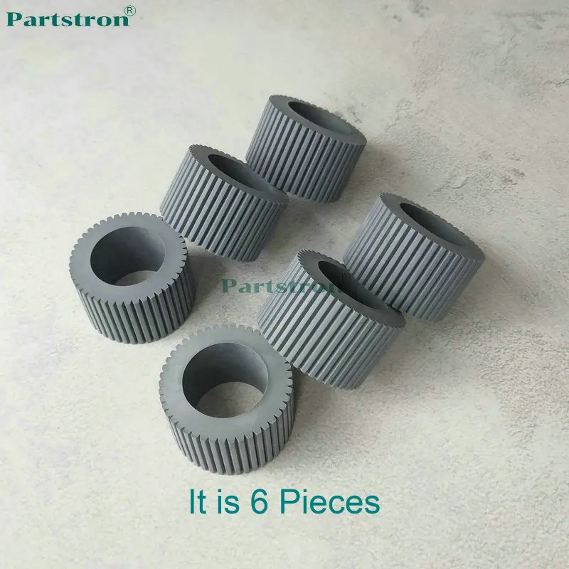 

6Pcs Rubber Roller Pickup C252-2802 Fit For Ricoh JP 730 750 780c 785c DX 3440c 3442c 3240 2330 2430 2432 Gesterner 5410 6123