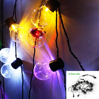 Waterproof 20pcs Globe LED Bulb String Lights White/Warm white/Chageable garland garden Wedding Christmas Holiday Decoration
Waterproof 20pcs Globe LED Bulb String Lights White/Warm white/Chageable garland garden Wedding Christmas Holiday Decoration