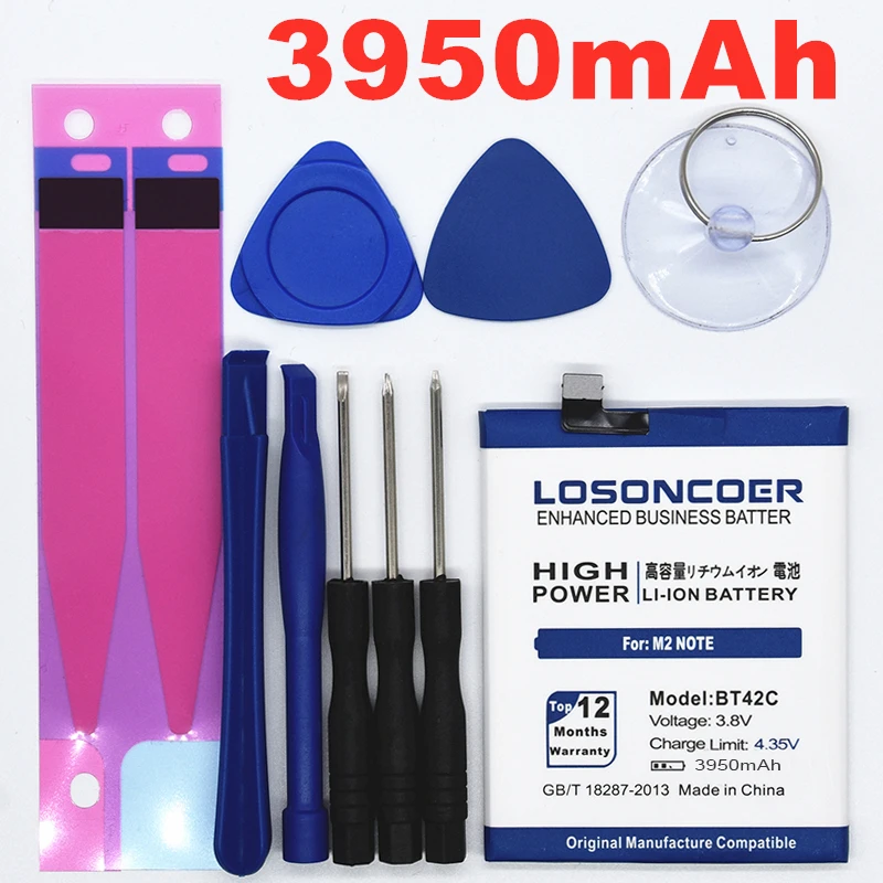 100%Original LOSONCOER High Quality Battery 3950mAh BT42C Battery for Meizu M2 Note Battery for Meilan Note 2 Batteries In Stock
100%Original LOSONCOER High Quality Battery 3950mAh BT42C Battery for Meizu M2 Note Battery for Meilan Note 2 Batteries In Stock