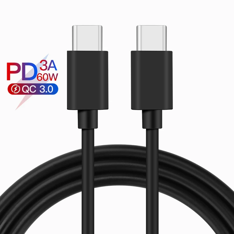 Type C to USB C Cable for Samsung S10 S9 S8 Note Macbook Xiaomi mi 9 8 60W PD Quick Charge 3.0 USBC Huawei Fast Charging Charger
Type C to USB C Cable for Samsung S10 S9 S8 Note Macbook Xiaomi mi 9 8 60W PD Quick Charge 3.0 USBC Huawei Fast Charging Charger