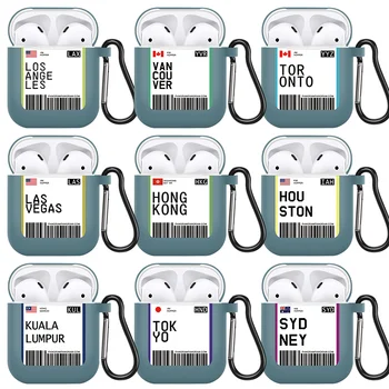Fashion tourist Air tickets Print Cases Bluetooth Headset Case for Airpods 1&2 Tokyo Houston Label Bar Code Earphone TPU Cover
Fashion tourist Air tickets Print Cases Bluetooth Headset Case for Airpods 1&2 Tokyo Houston Label Bar Code Earphone TPU Cover