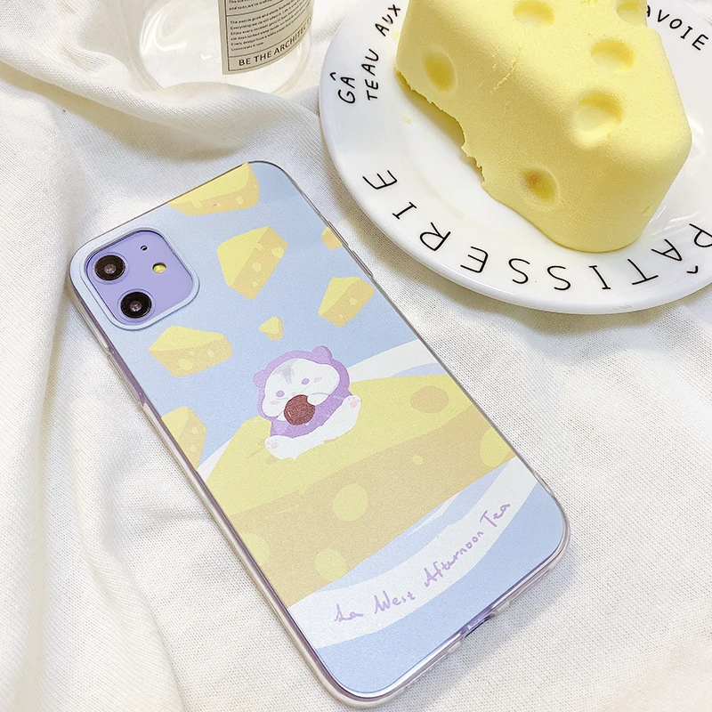 STARRY FOREST cute mouse on the cheese illustrated original design cases for iPhone 11promax XR Xsmax 8p 7plus for girl
STARRY FOREST cute mouse on the cheese illustrated original design cases for iPhone 11promax XR Xsmax 8p 7plus for girl