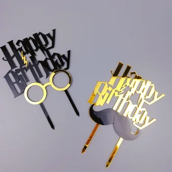 New Acrylic Happy Birthday Cake Topper Beard Glasses Cupcake Topper for Men Boys Birthday Party Cake Decorations Baby Shower
New Acrylic Happy Birthday Cake Topper Beard Glasses Cupcake Topper for Men Boys Birthday Party Cake Decorations Baby Shower