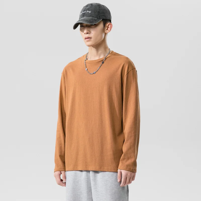 Solid Long Sleeves Cotton T-Shirt Lovers Summer Top Men's Multicolorbottomed T-Shirt Youth Men's t Couple Lover Casual Cloth
Solid Long Sleeves Cotton T-Shirt Lovers Summer Top Men's Multicolorbottomed T-Shirt Youth Men's t Couple Lover Casual Cloth