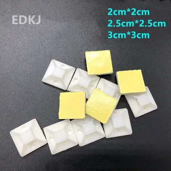 100PCS/Set White Cable Base Mounts 2cmx2cm 3cmx3cm Self Adhesive Cable Wire Zip Tie Mounts Bases Wall Holder Fixing Seat Clamps
100PCS/Set White Cable Base Mounts 2cmx2cm 3cmx3cm Self Adhesive Cable Wire Zip Tie Mounts Bases Wall Holder Fixing Seat Clamps
