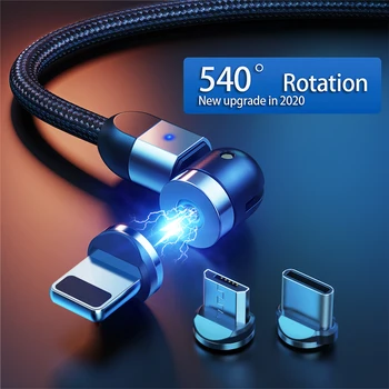 540 Magnetic Cable Micro USB Type C Fast Charging Phone Magnet Charger For iPhone 11 Pro X 7 8 Plus Samsung Xiaomi
540 Magnetic Cable Micro USB Type C Fast Charging Phone Magnet Charger For iPhone 11 Pro X 7 8 Plus Samsung Xiaomi