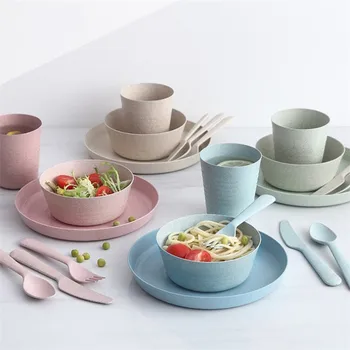 Straw Tableware Set Plates Set Eco Friendly Dinnerware Set 4 Plates and Bowls For Kids And Adults Dishes Sets Dinnerware Cup Set
Straw Tableware Set Plates Set Eco Friendly Dinnerware Set 4 Plates and Bowls For Kids And Adults Dishes Sets Dinnerware Cup Set