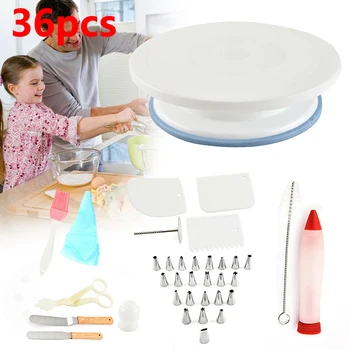 36PCS Cake Decorating Turntable Tools Mould Stainless Spatula Baking Nozzle PracticalBaking Cake Decor Decoration Turntable
36PCS Cake Decorating Turntable Tools Mould Stainless Spatula Baking Nozzle PracticalBaking Cake Decor Decoration Turntable