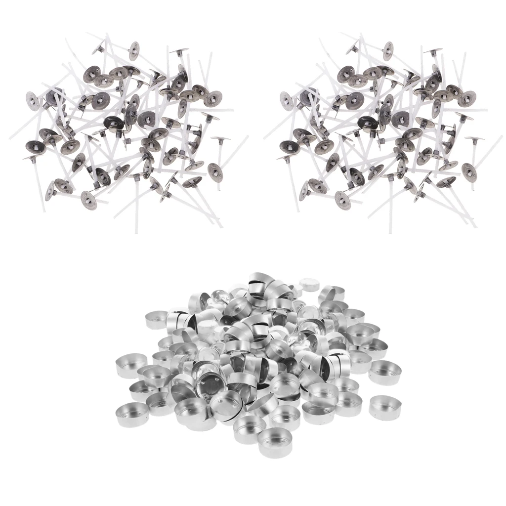 400 Candle Wick & Aluminum Tea Light Tins Tea Light Container Cup DIY Candle 400 Candle Wick & Aluminum Tea Light Tins Tea Light Container Cup DIY Candle