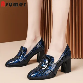 ASUMER 2020 new arrival pumps women shoes genuine leather buckle round toe single shoes fashion dress shoes ladies office shoes
ASUMER 2020 new arrival pumps women shoes genuine leather buckle round toe single shoes fashion dress shoes ladies office shoes