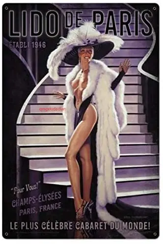 Maizeco Lido De Paris Pinup Girl металлические жестяные знаки 8x12 дюймов табличка постер для кофе, паба, магазина, дома, пива, стены в помещении 
Maizeco Lido De Paris Pinup Girl металлические жестяные знаки 8x12 дюймов табличка постер для кофе, паба, магазина, дома, пива, стены в помещении