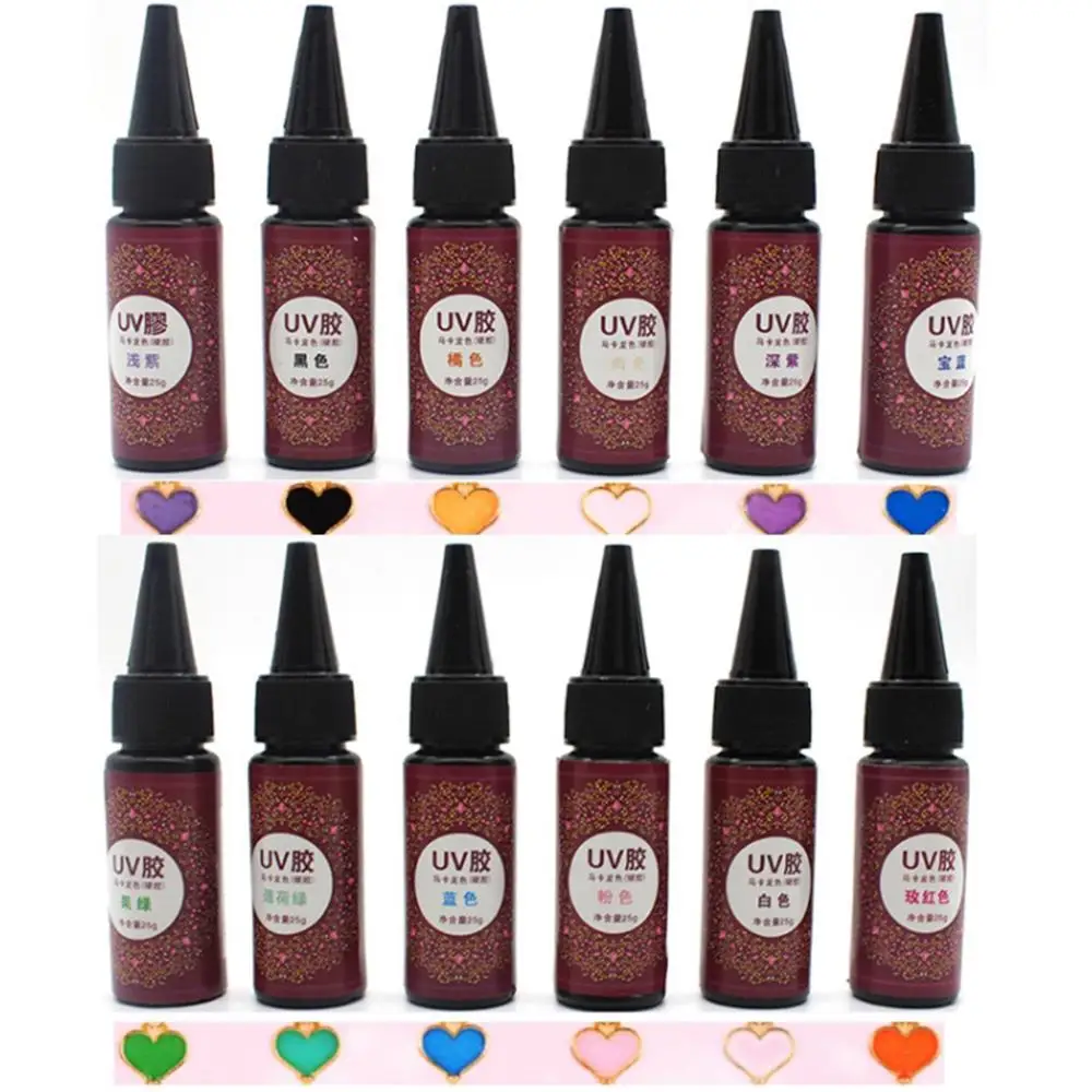 12colors solid color uv glue Gem glue diy metal frame curing resin hard glue 25g -pack of 12
12colors solid color uv glue Gem glue diy metal frame curing resin hard glue 25g -pack of 12