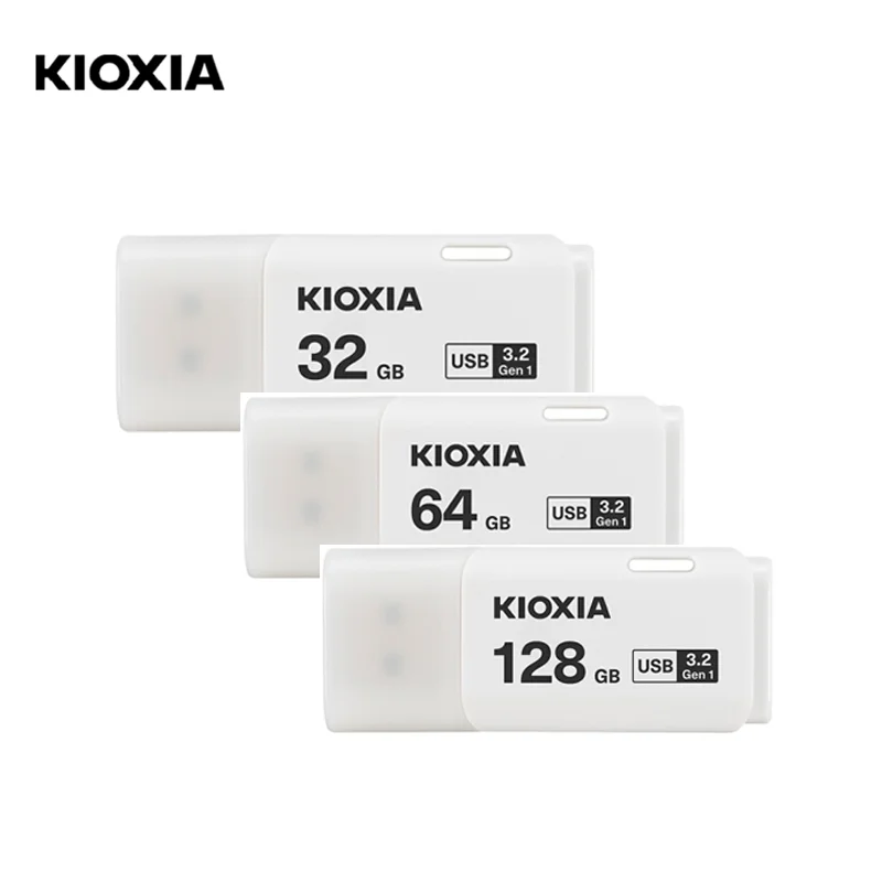 

Kioxia USB TransMemory Flash drives USB3.2 32GB 64GB 128GB Formerly Toshiba U-Pan Pendrive