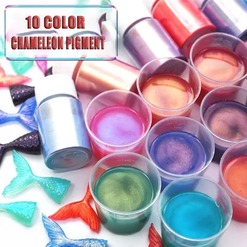Colour Pearlescence Chameleon Pigment Powder For DIY Resin Craft Mold Pearl Color Paint Dust Hologram Resin
Colour Pearlescence Chameleon Pigment Powder For DIY Resin Craft Mold Pearl Color Paint Dust Hologram Resin