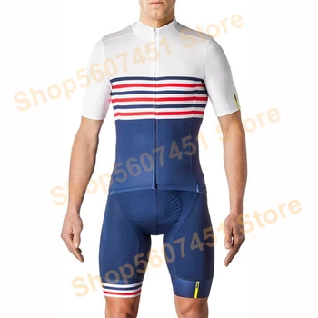 Mav 2020 New Cycling Suit Men Short Sleeved Cycle Jersey White Blue Bike Bib Shorts With 9d Gel Pad CoolMax Tuta In Silicone
Mav 2020 New Cycling Suit Men Short Sleeved Cycle Jersey White Blue Bike Bib Shorts With 9d Gel Pad CoolMax Tuta In Silicone