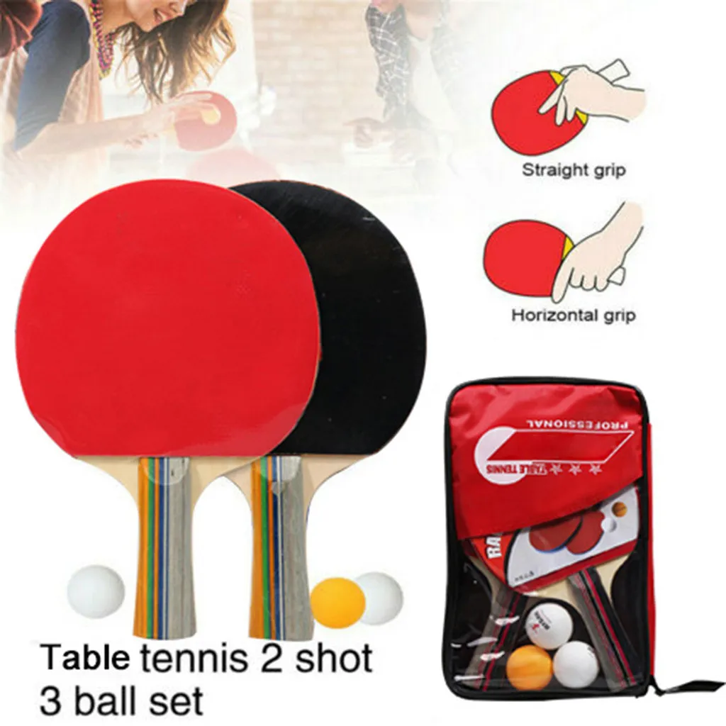 Professional Table Tennis Bat Racket Double Face Pimples In Long Short Handle Ping Pong Paddle Racket Set With Bag 3 Balls
Professional Table Tennis Bat Racket Double Face Pimples In Long Short Handle Ping Pong Paddle Racket Set With Bag 3 Balls