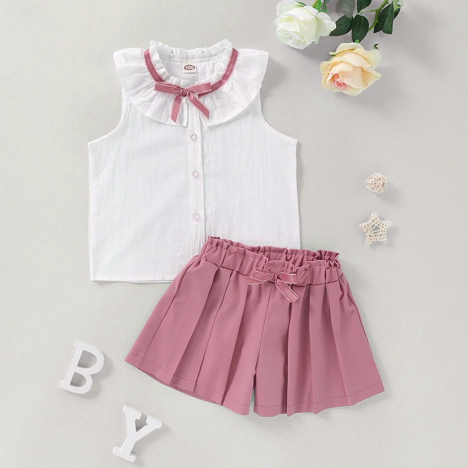 For 1-6 Years Infant Girls Clothes Sleeveless Shirt+Pants 2Pcs Baby Kids Clothing New Summer Cute Costume Fashion Outfit
For 1-6 Years Infant Girls Clothes Sleeveless Shirt+Pants 2Pcs Baby Kids Clothing New Summer Cute Costume Fashion Outfit